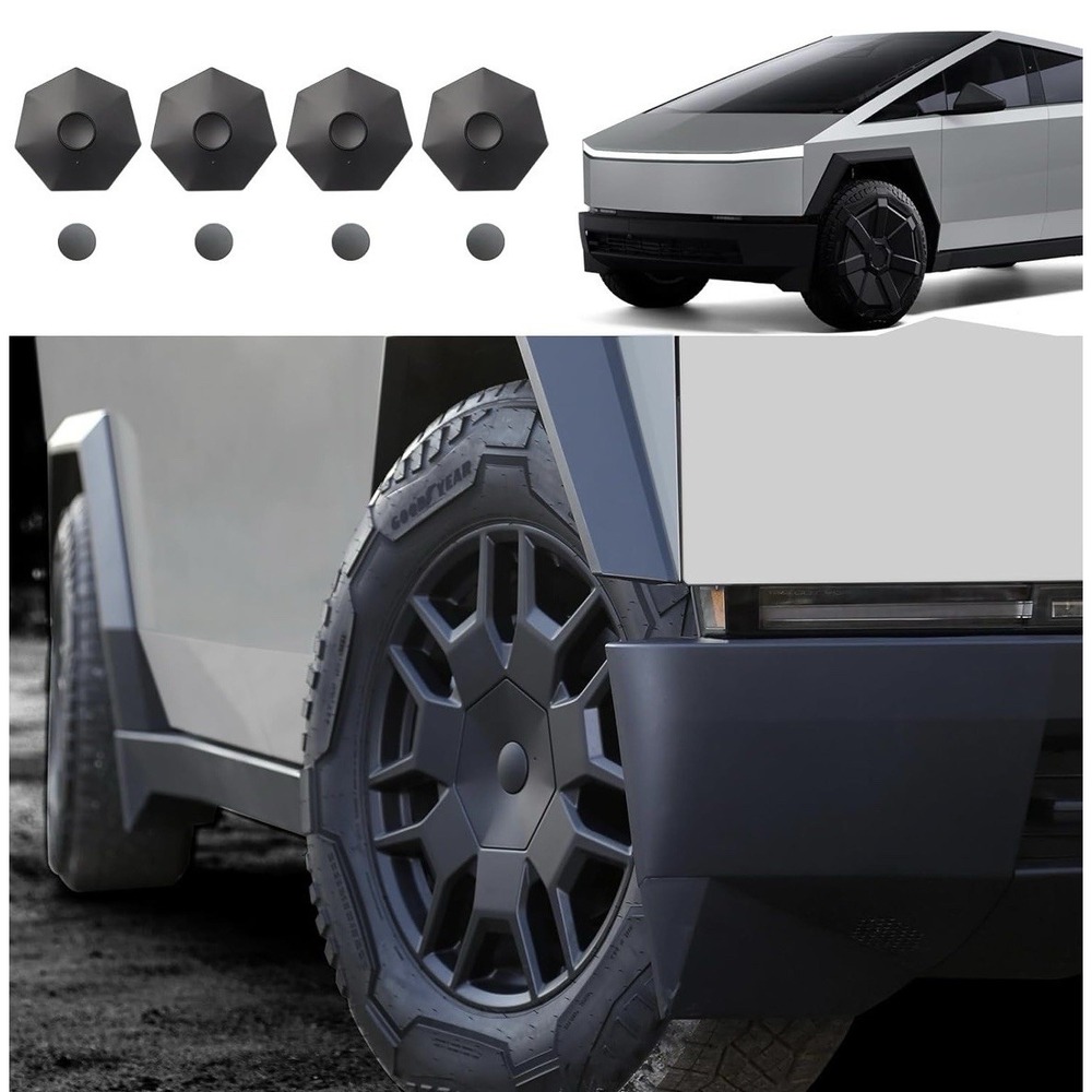 Aftermarket Tesla Cybertruck‎ Wheel Caps For Cyber Wheel/All Terrain Tire Setup